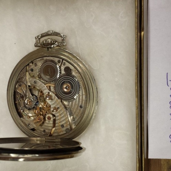 1928 Hamilton Heavy 18kt White Gold Watch - Picture 6 of 8